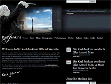 Tablet Screenshot of karljenkins.com